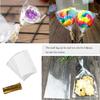 100pcs/set Lollipop Packaging Bag Set Paper Stick Flat Pocket Zip Ties DIY Household Kitchen Supplies Festival Gift Candy TMZ