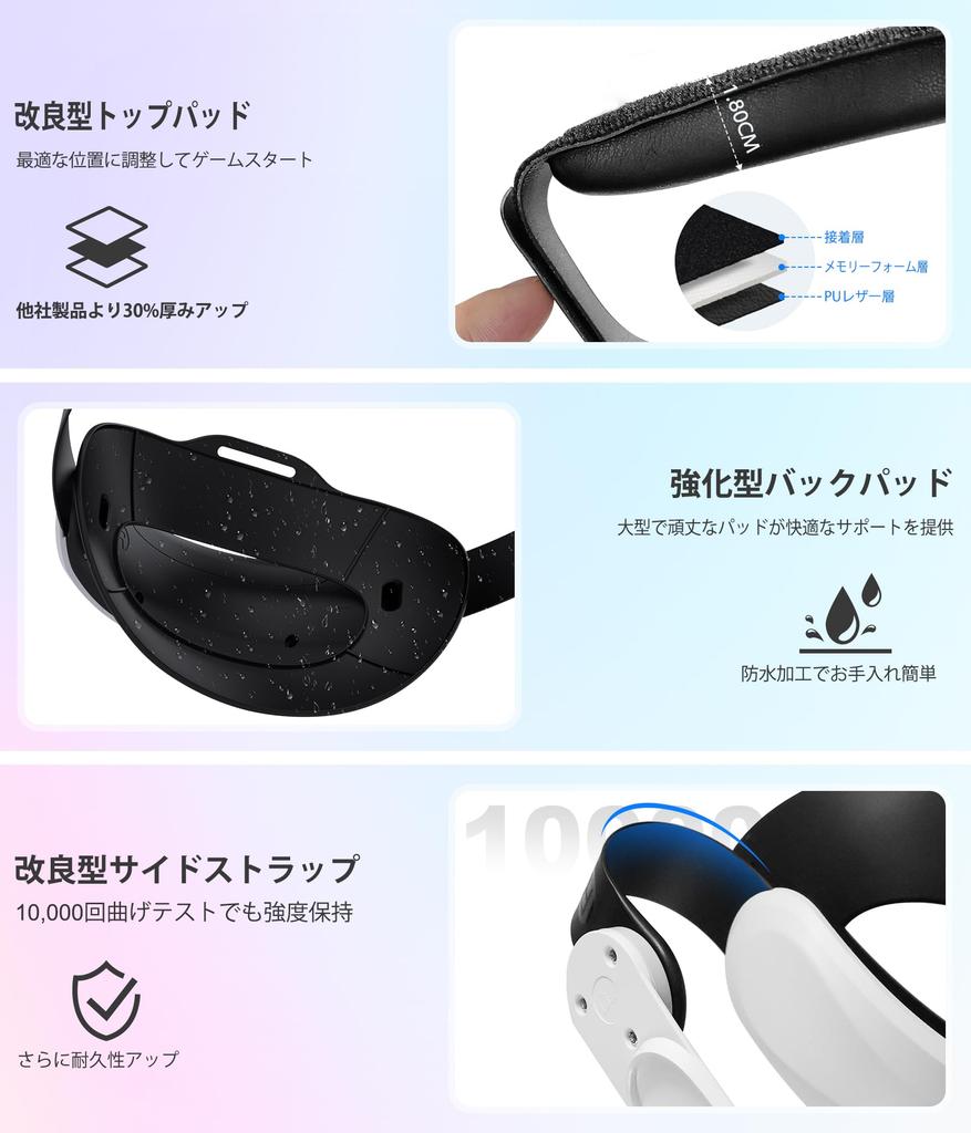 Elekasumi Meta Quest 2 Head Strap for VR 7500mAh Magnetic Double Knob Fast Comfortable Balance Strap for Meta Quest 3/Quest 3S/Quest Headsets,
