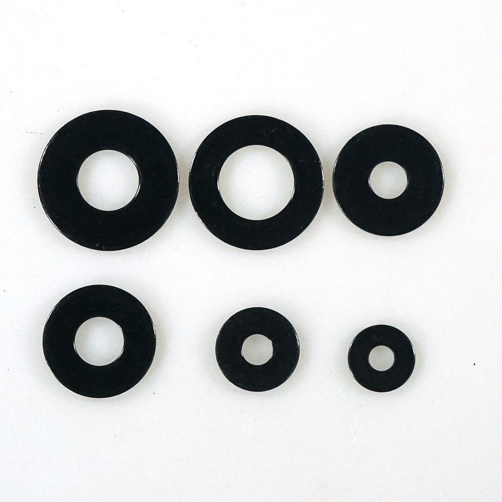 304 Stainless Steel Black Zinc-Plated Flat Round Washer Gasket