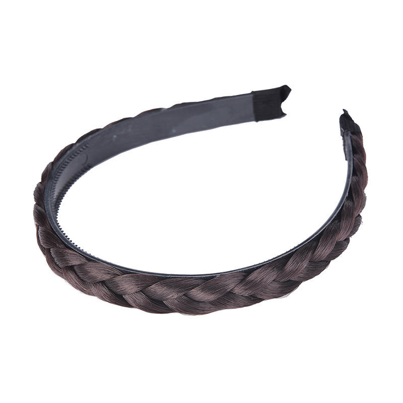 

New Arrival Fashion Twisted Wig Braid Hair Bands Headband Women Hair Accessories коричневий