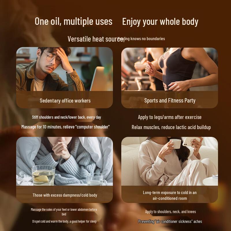 PÒZTL Ginger Artemisia Meridian Detox Massage Oil 500ml