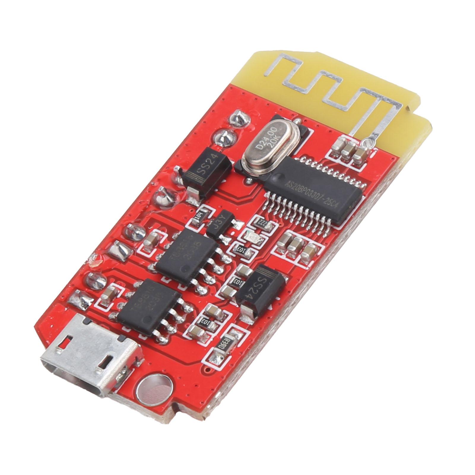 Modul amplificator de putere stereo Bluetooth 4.2 5W+5W Placă AMP audio cu port de încărcare USB Length: Approx. 40mm/1.6in