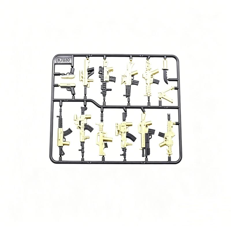 Military Weapons Golden Pack Soldier Mini Action Figures Accessories MOC SWAT Special Forces Army Building Block Toys