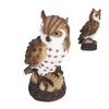 Owl Resin Ornaments Fine Workmanship Lovely Image Widely Used Home Decoration for Courtyards Porches
