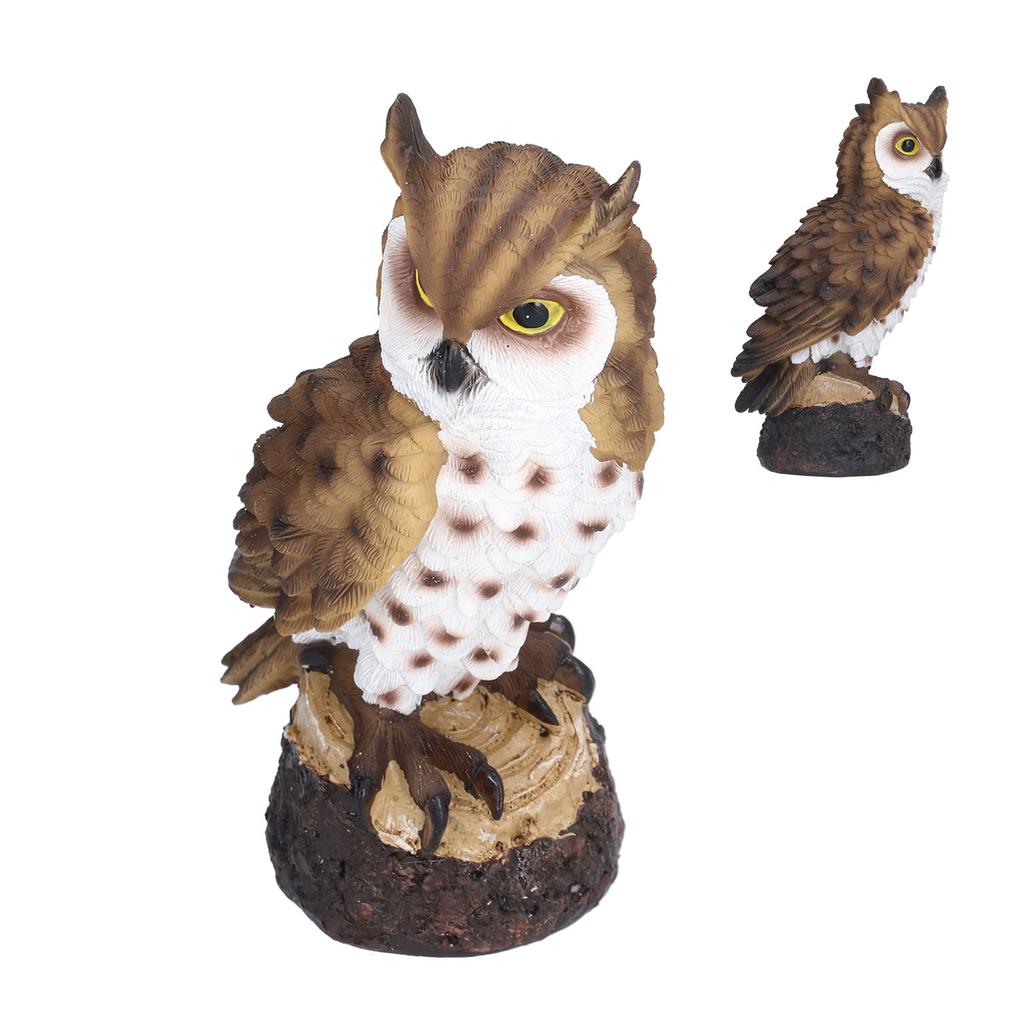 Owl Resin Ornaments Fine Workmanship Lovely Image Widely Used Home Decoration for Courtyards Porches