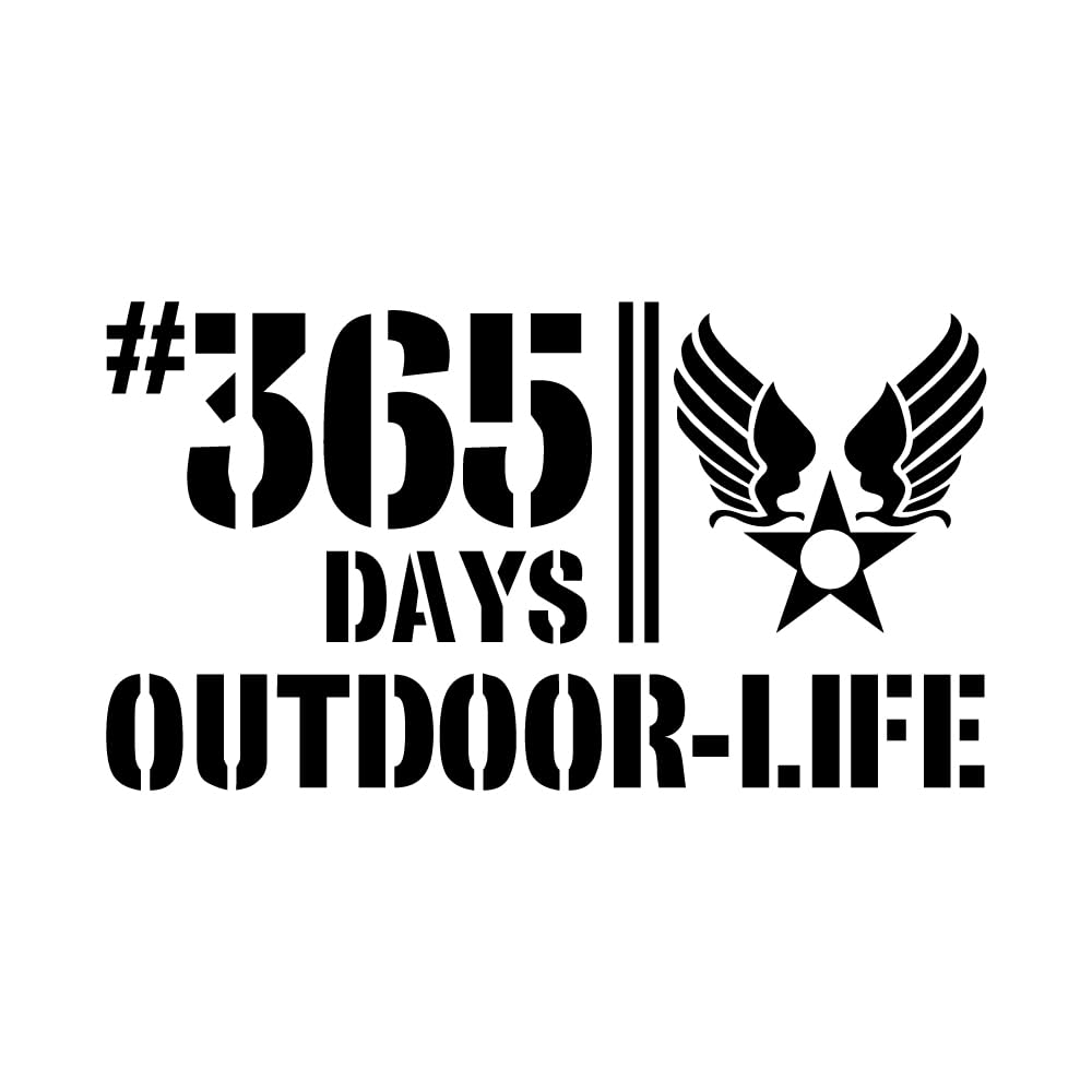 

[KAIMIRU STORE] Outdoor Sticker 365days Stencil Hiace Jimny Light Car чёрный
