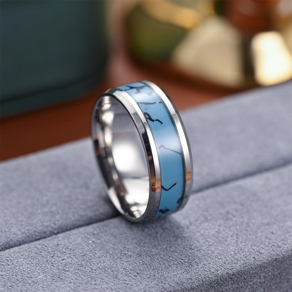 1Pc Fashionable, Simple and Versatile Titanium Steel Ring, A Ring Suitable for Men and Women