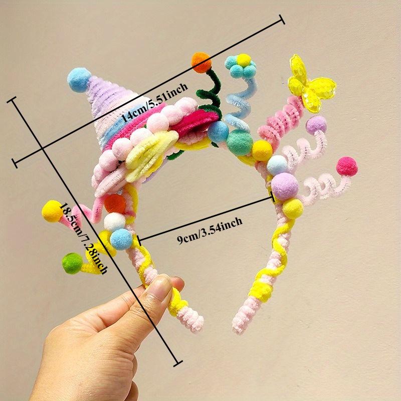 New 1Pc Birthday Party Twisty Hairband, Cute and Whimsical Headwear Hairband, Novel Party Birthday Gift, Photo Prop, Halloween Party Costume