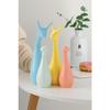 Home Decor Lucky Deer Family Statue Piano Finish Ceramic Figures - (Set of 4, Multicolor)