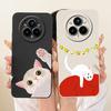 For Realme 14 Pro Plus 5G Case RMX5051 Cute Cartoon Rabbit Cat Shockproof Silicone Cover For Realme 14 Pro Bumper 14 Pro+ Casing