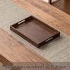 Minimalist Natural Bamboo Double-Layer Rectangular Tea Tray