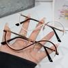 New Fashion Women'S Metal Small Frame Round Glasses Men'S Anti Blue Light Protection Eyeglasses Retro Anti-Radiation Eyewear