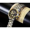 WWOOR Skeleton Watch Trendy Business Men's Watches Waterproof Fashion Quartz Men's Watches