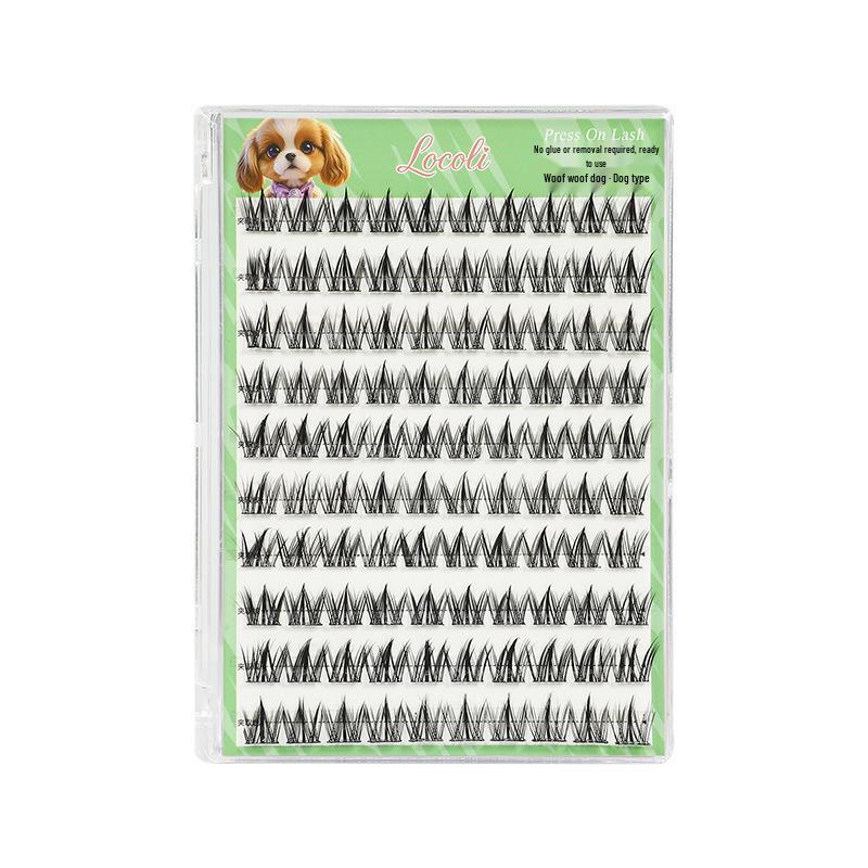Manga Style Glue-free Self-Adhesive False Eyelashes: Wild Rabbit Clusters, Dense Curl, Large Capacity for a Natural Look