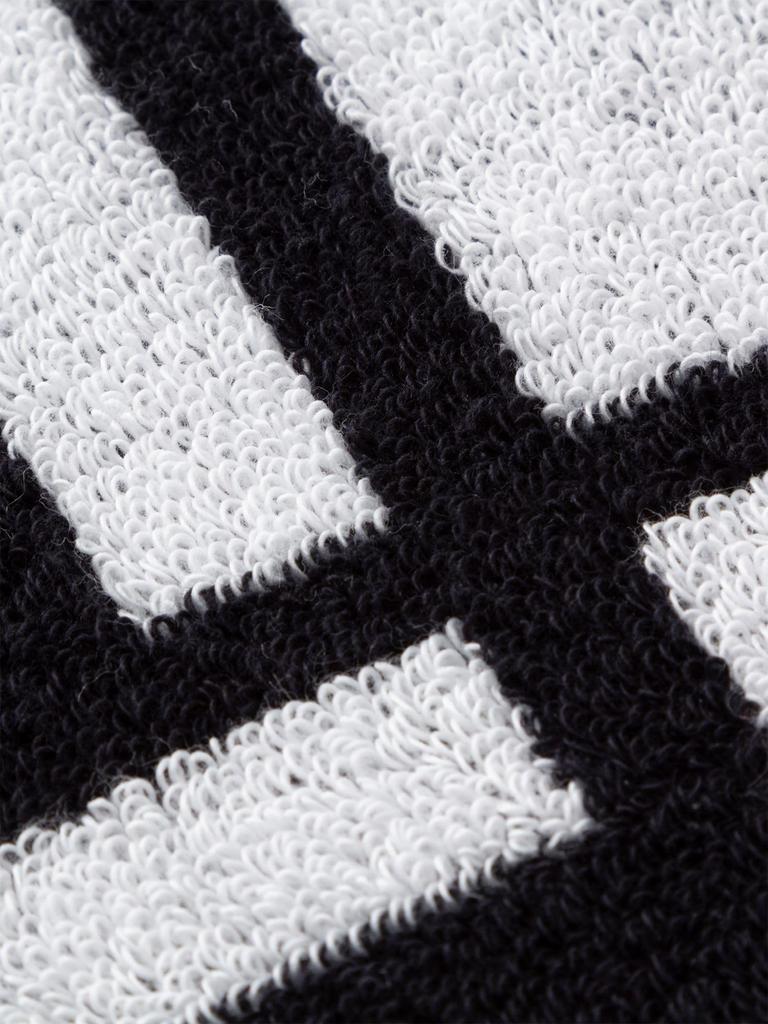 North Comfort Cotton Towel L Unisex Antibacterial Sports Towel Running Gym Black Free Size [The Face]