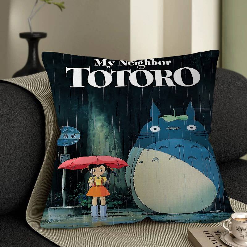 Anime M-Mein N-Nachbar T-Totoro Glücklicher Drache Kissenbezug Sofakissenbezug Heimzimmer Dekoration Kindergeschenk