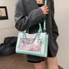 Autumn and winter new niche design pain bag women's large food volume two-dimensional sweet cool handbag college style messenger bag