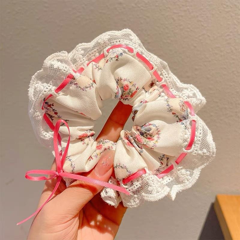 Fresh Summer Sweet Lace Bow Hair Tie - Elegant & Stylish Hair Accessory