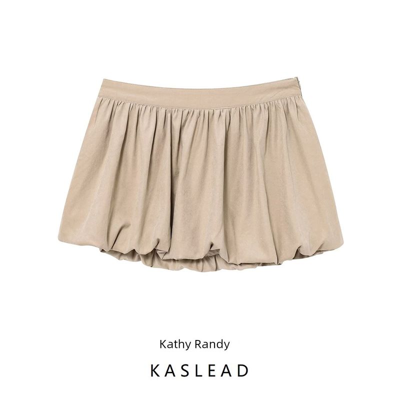 Kaslead New Arrival Women's Clothing Fashion Style Stylish Simple and Versatile Lantern Mini Skirt 2993921 711