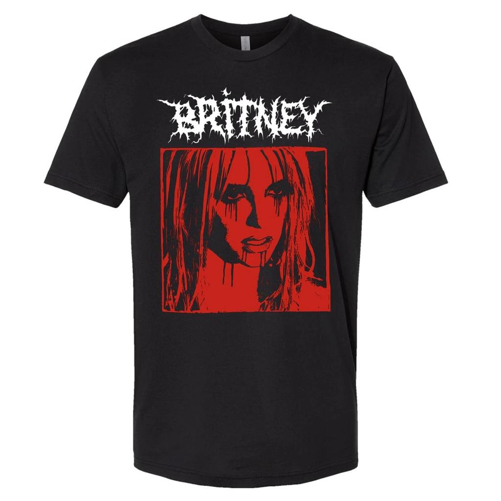 Britney Spears T-Shirt Black Metal Funny Shirt Punk Rock Fan Apparel High-end Luxury Is for Both Men and Women Top Y2k
