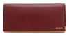 Paul Smith Tab Leather Long Wallet In Wine Men's Multi-Stripe