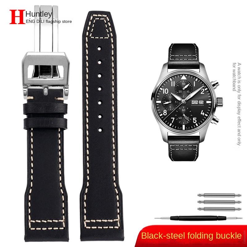 High Quality Italian Cow Leather Watchband for IWC Big Pilot IW388103 IW378005/003/001 Mark 18 Men Watch Strap 20 21mm Bracelet