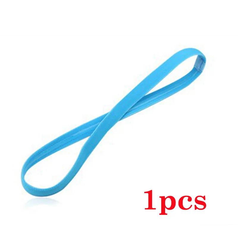 

1/5 шт. Повязки на голову для пота Футбол Йога Чистые резинки для волос Нескользящие Эластичная резина Тонкая спортивная повязка на голову Аксессуары для волос Повязка на голову