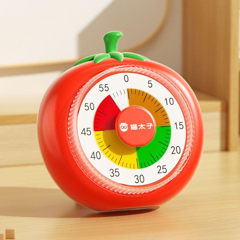 with Stand Tomato Mechanical Timer Silent Countdown Timer Kitchen Cooking Timer  Reading Room