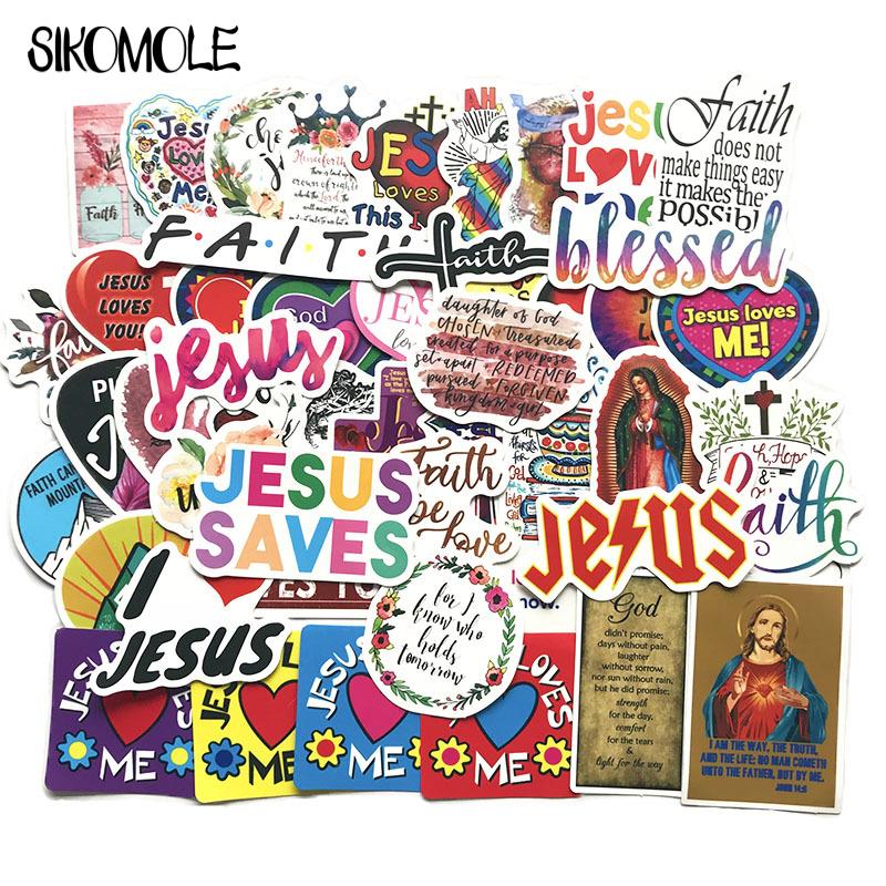 10 30 50PCS Cartoon Jesus Christ Love Faith Cute Sticker Case Suitcase DIY Toy Laptop Guitar Skateboard Lovely Decal Stickers F5