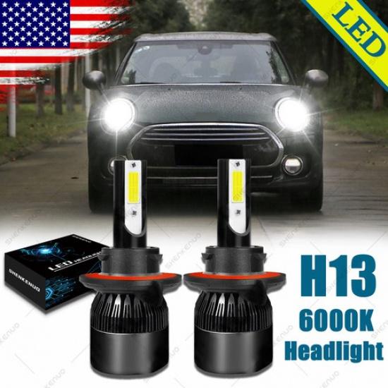 FOR Mini Cooper R56 Clubman R55 6000K H13 9008 LED Headlight High&Low Beam Bulbs