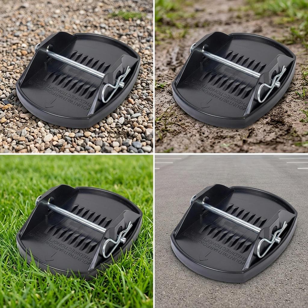 4 Pieces Pad Level Jack Support with Locking Pin Solid for Campsite Leveling