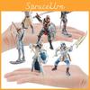 Intricately Designed Griffin Knight Model With Spear And Bow And Dragon Knight Pvc Collectible