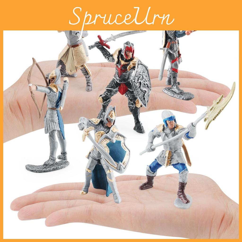 Intricately Designed Griffin Knight Model With Spear And Bow And Dragon Knight Pvc Collectible