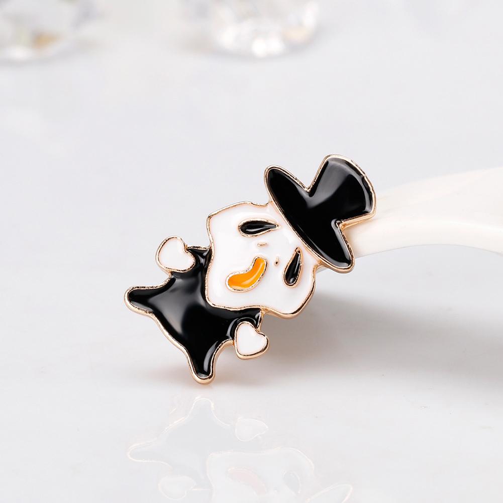 Women Cartoon Halloween Ghost Brooch Elegant Fashion Breastpin