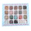 20Pcs Stone Collection Nature Rock and Crystal Collection Science Kit for Kids Over 5