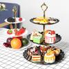 European-Style Three-Tier Cake and Pastry Stand for Weddings and Parties