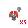 MOC Brique de Construction Médiévale Soldat Figurine de Film Accessoire Casque Arc Flèche Épée Hallebarde Hache Épaulette Mini Jouet K034