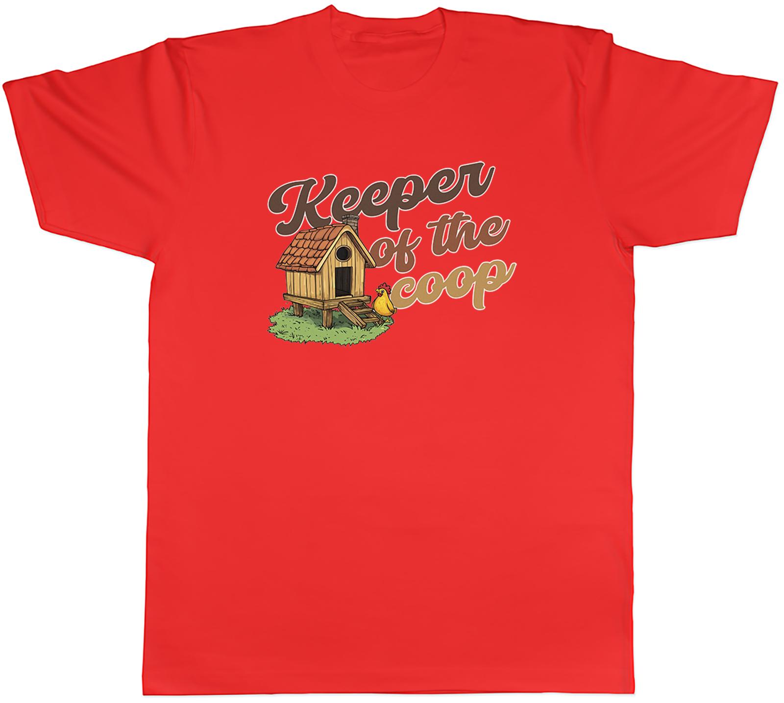 Keeper of the Coop Funny Chicken Lover Unisexs TShirt Tee Gift Top S