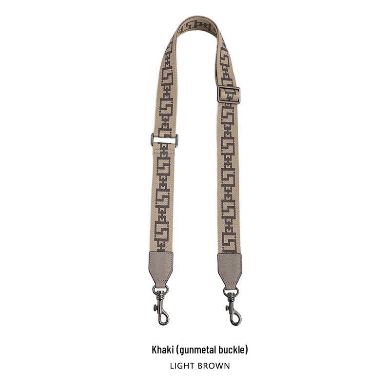 

Сумка кроссбоди MHS-F-43 с широким ремешком из кожи с зернистой текстурой личи и высококачественным холщовым узором в виде цепочки