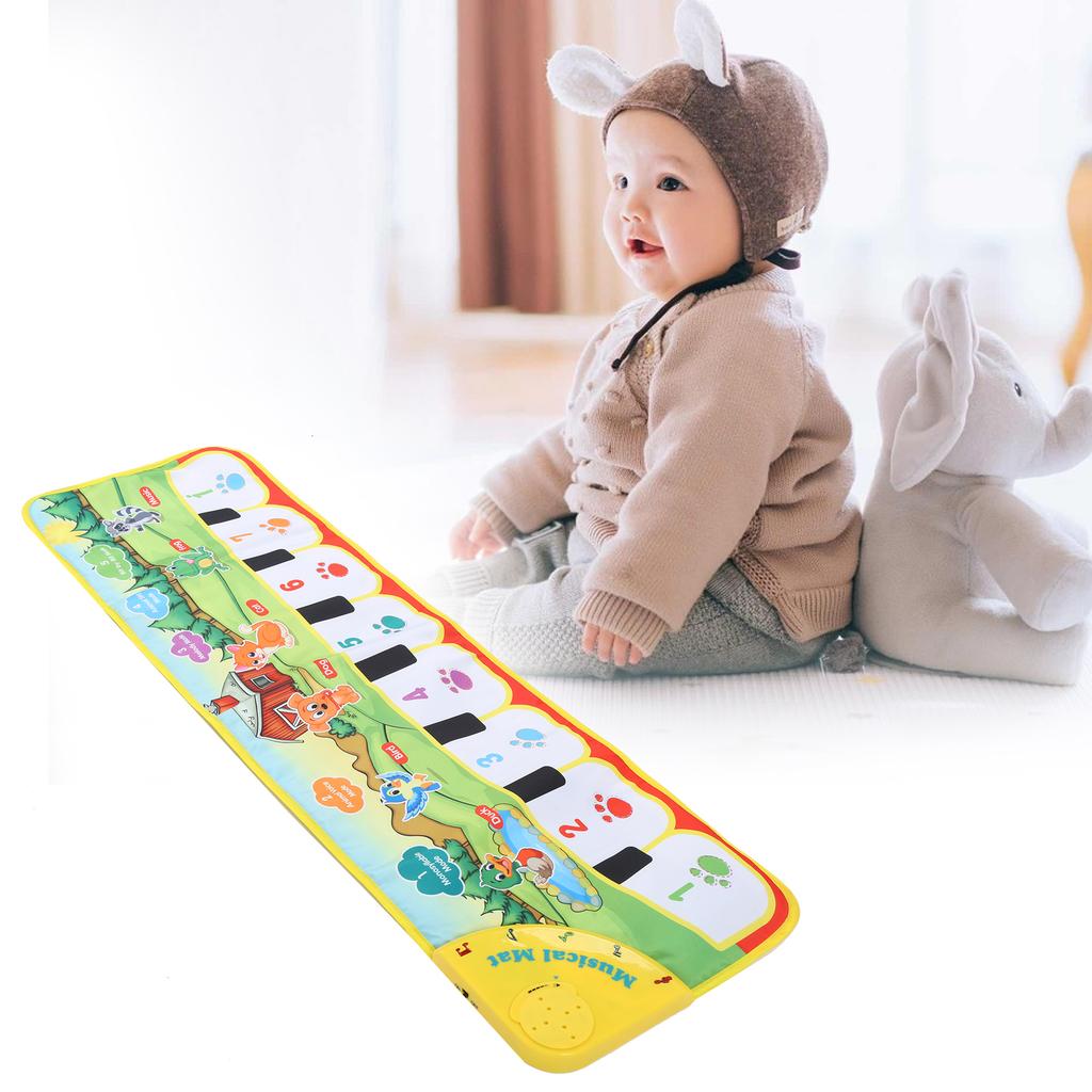 Baby Music Carpet Children Electronic Piano Keyboard Blanket Play Mat Educational Toys