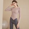 2026 Damen Langarm Yoga Top Slim Fit Schnelltrocknend Workout Laufen Training Activewear