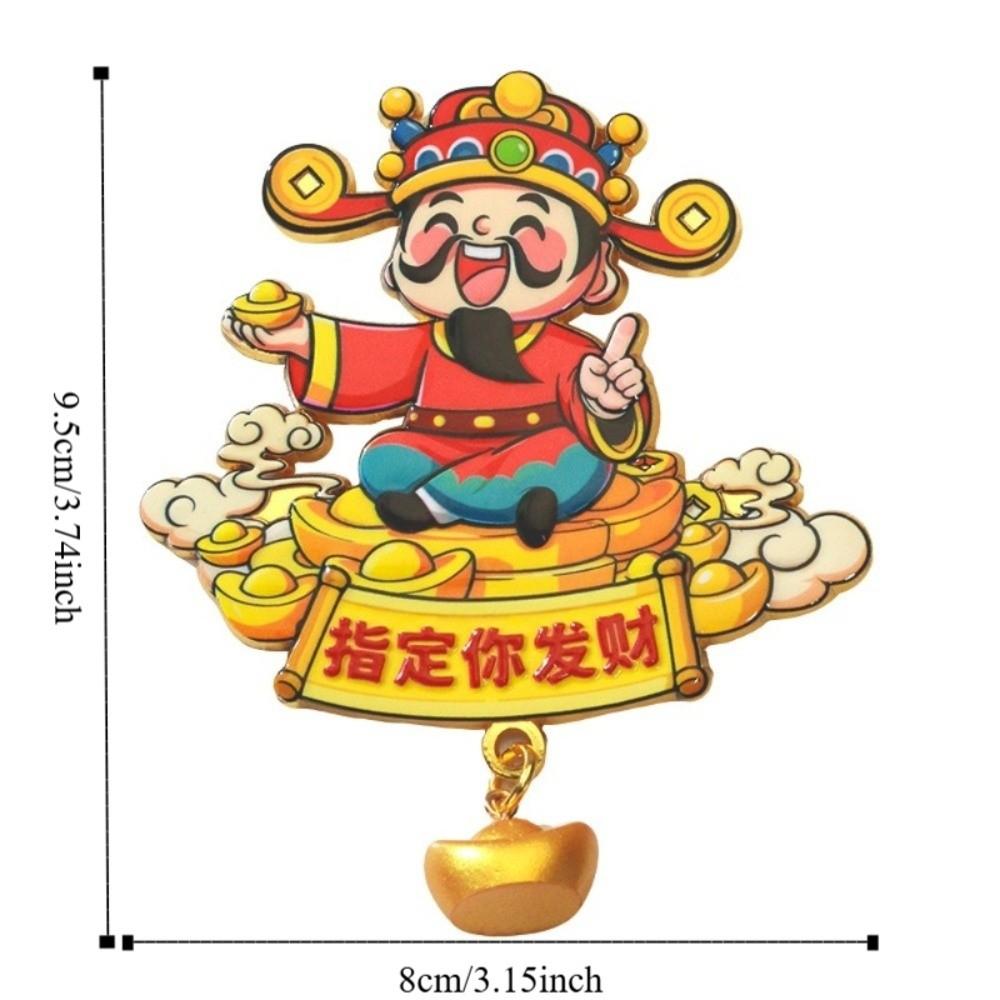 Cartoon 3D Refrigerator Magnets Traditional Lucky Magnetic Sticker  Refrigerator Decoration