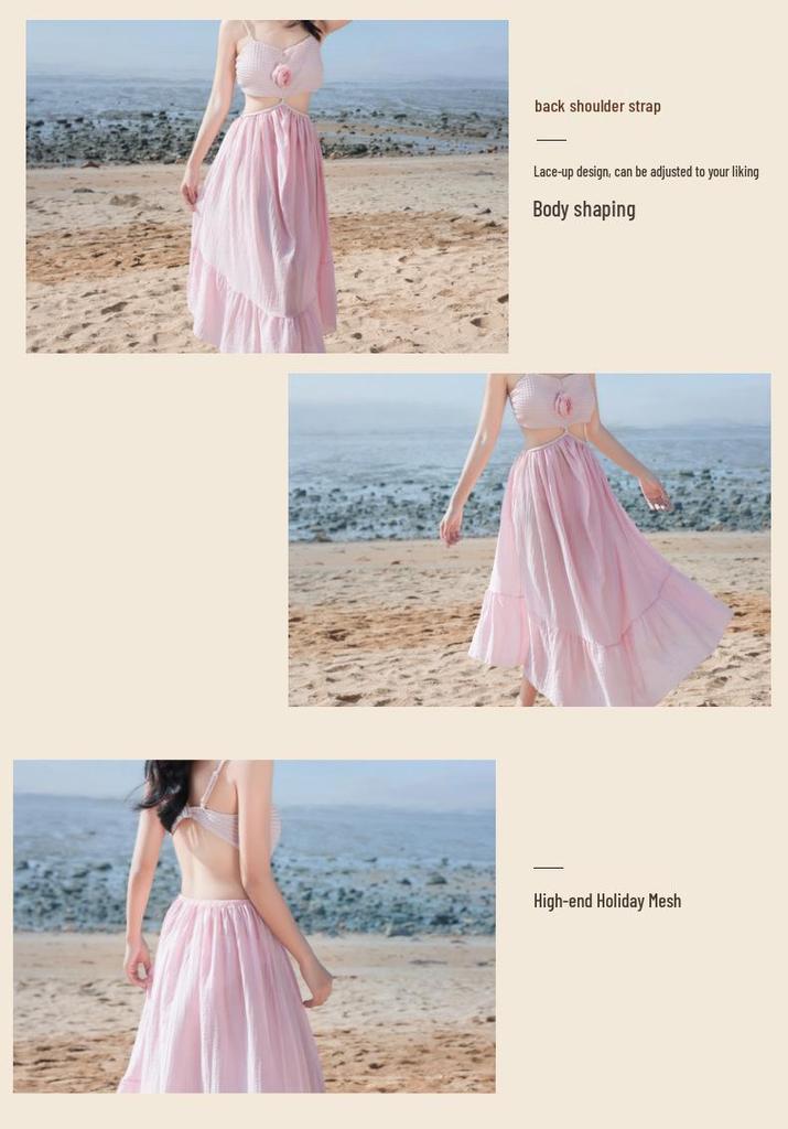 Bohemian Island Hot Spring Resort Women's Thai-Style Bikini with Versatile Long Skirt