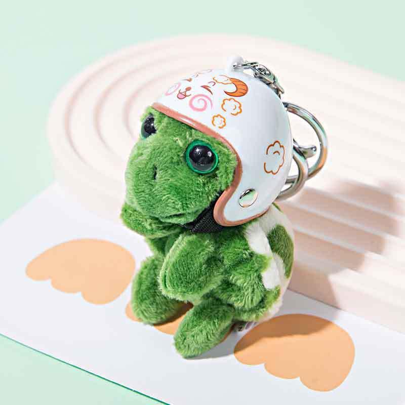 Wyspa Żółwi Kreskówkowy Breloczek do Kluczy Żółw: Pluszowy Wisiorek i Zawieszka do Torebki Lalka