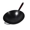 Zhishi Wrought Iron Round-Bottom Non-Stick Wok