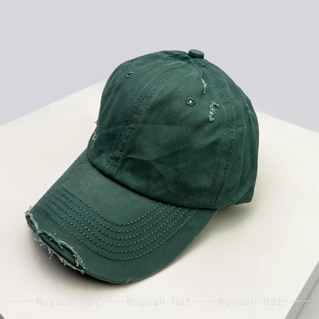 And Women Broken Style Solid Color Vintage Baseball Caps Sun Protection Street Style All-Match Minimalist Peaked Hats Personalized Fashion Casual