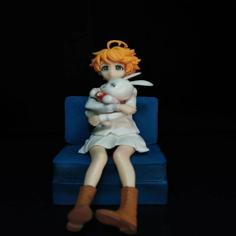 16CM Neverland Figure Norman Ray Emma Three Options characters Sofa Sitting Pose Anime Figure Birthday Gift