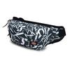 New Dickies Polyester Crossbody Bag, Sling Bag, Fanny Pack Men's Black & White 173U90LBB06BK03