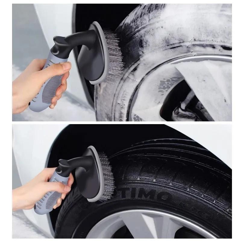 Car Wash Brush Tools Set Car Cleaning Tire Scrubber Wheel Rim Brush Trunk Motorcycle Dust Remover Auto Cleaning