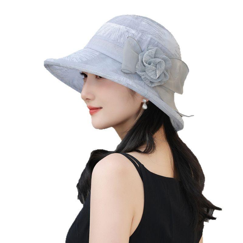 Sommar ny hatt dam solskydd solhatt solhatt böjd brätte bucket hat utomhusresa bassänghatt